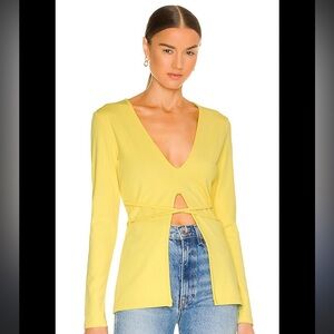 Atoir Rumi Women's Long Sleeve Top in Lemon Drop